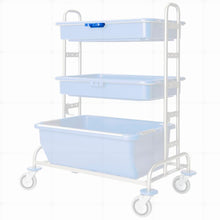 VERMOP handtagshållare. f. Skål XL, blå, 11 x 5 x 1 cm