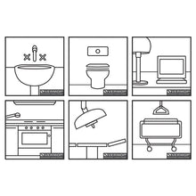 VERMOP-piktogram, 8,4 cm x 8,5 cm