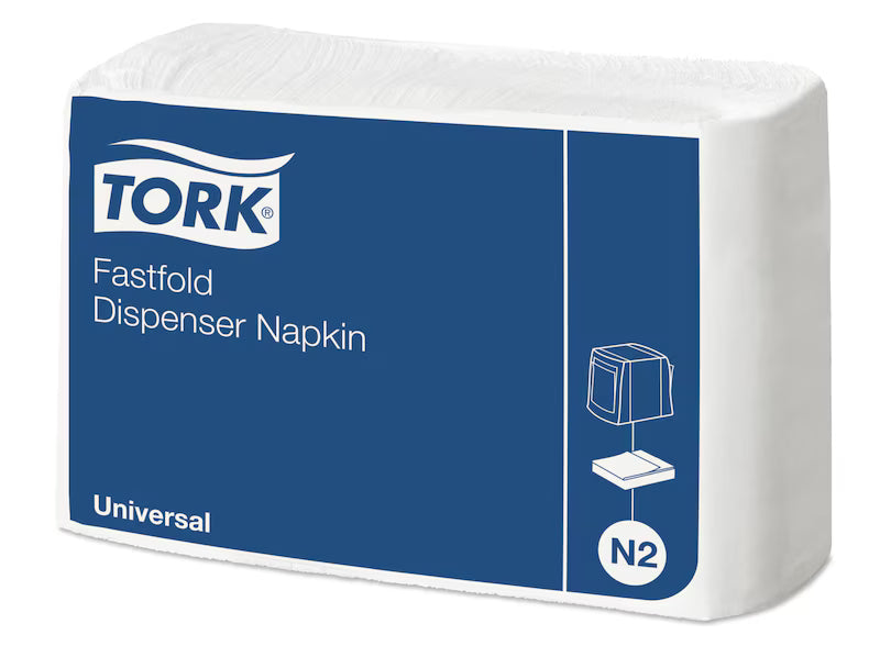 Fastfold White Dispenser Servett | Förpackning (300 ark)