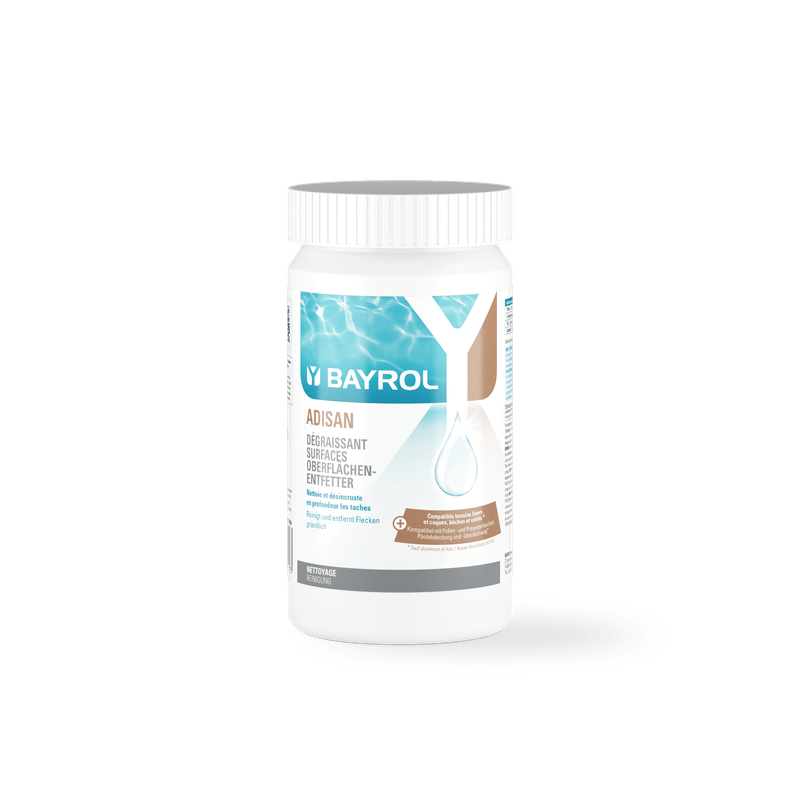BAYROL Adisan kantrengöring 1 kg Högeffektivt granulat för rengöring av pooler
