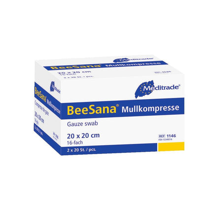 BeeSana® gasväv kompress, utan RöKo, steril
