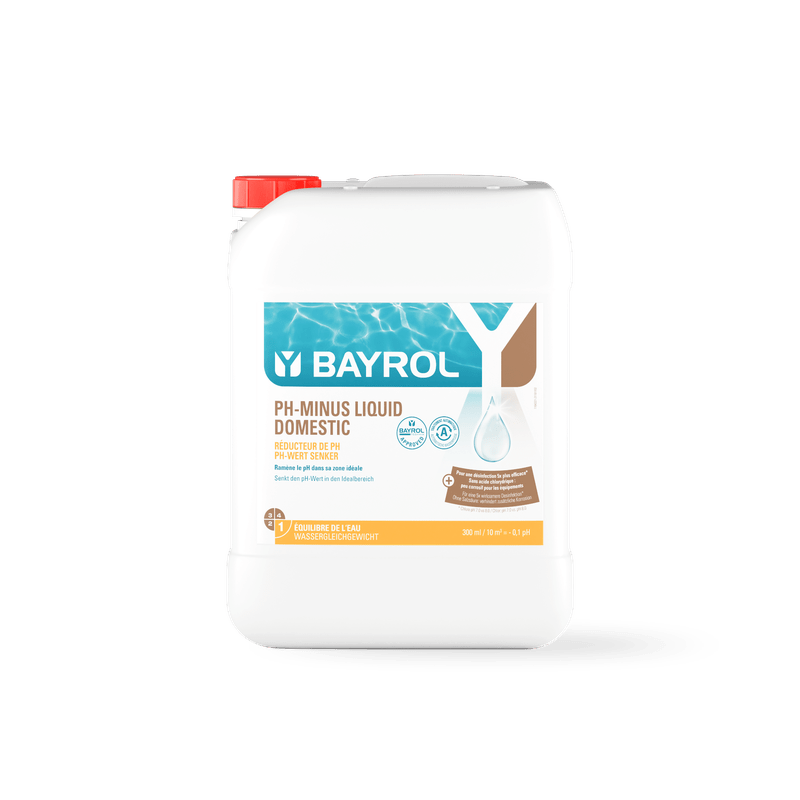 BAYROL pH-Minus Liquid Domestic 14,9% koncentrat för att sänka ett pH-värde
