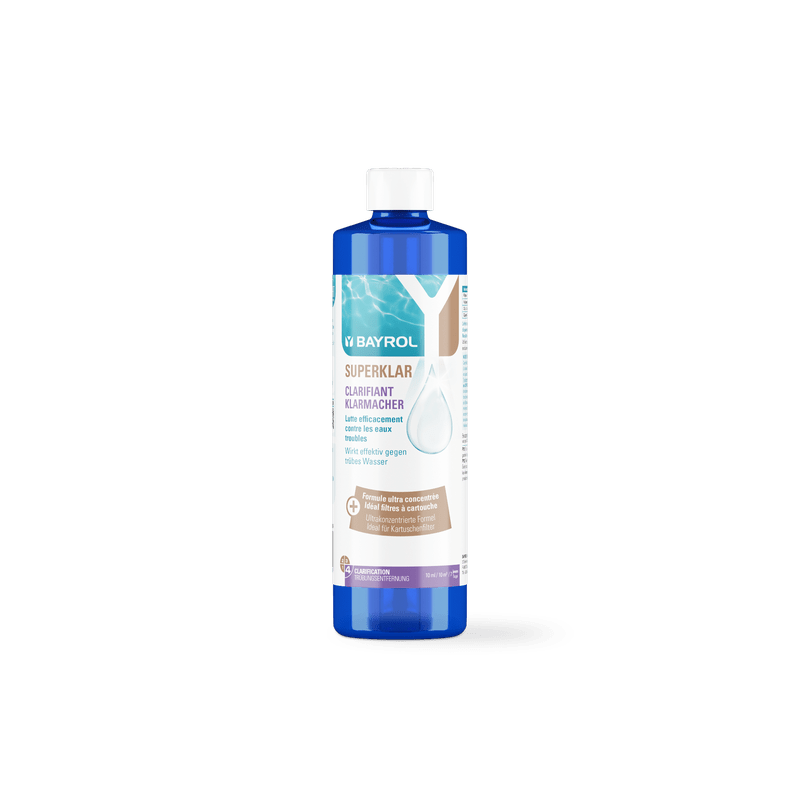BAYROL Superklar 0,5 L flytande koncentrat med rengörande effekt