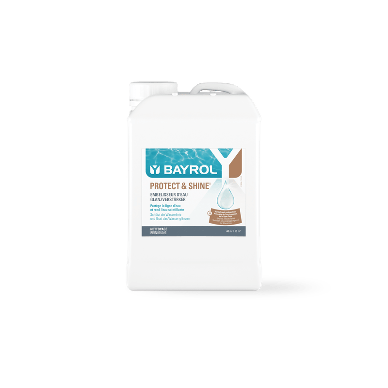 BAYROL Protect & Shine 2 L Skyddar vattenlinjen mot smutsavlagringar | Dunk (2 l) 