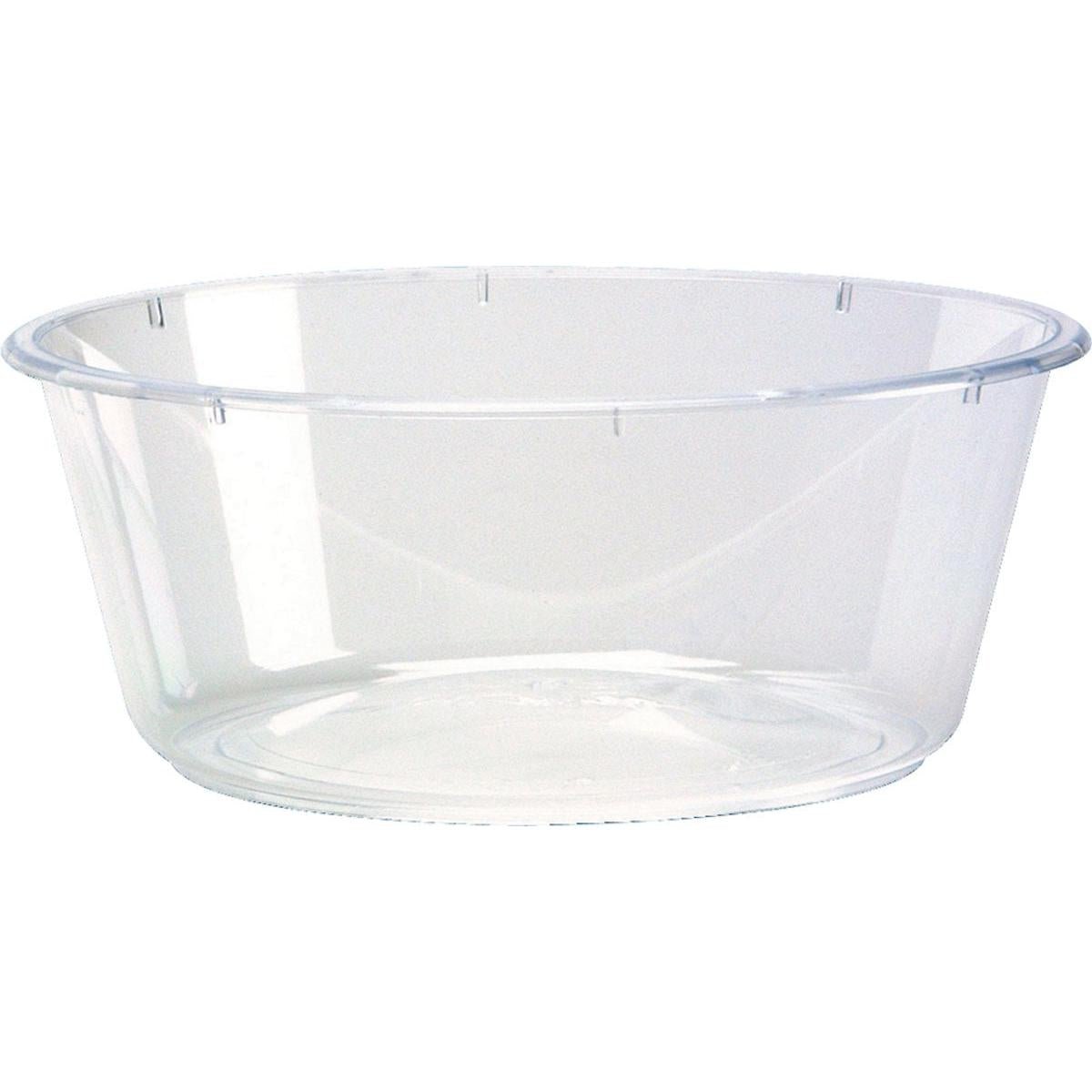 En transparent, rund dessertskål 104x104x40 mm från Duni GmbH med slät kant och avfasade sidor, perfekt för desserter. Säljs i förpackningar med 75 stycken. På enfärgad vit bakgrund.