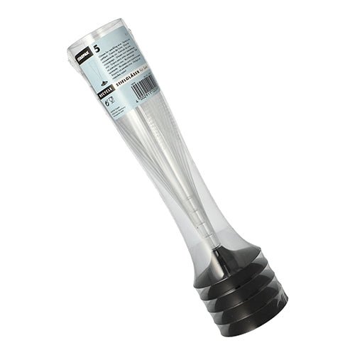 En transparent krympfolie från Starpak innehåller 5 champagneglas (PS, 0,1 L, Ø 5 cm, 17,5 cm) med stjälk. Det kristallklara setet är märkt upptill och är idealiskt för att ge bort eller för festliga tillfällen.