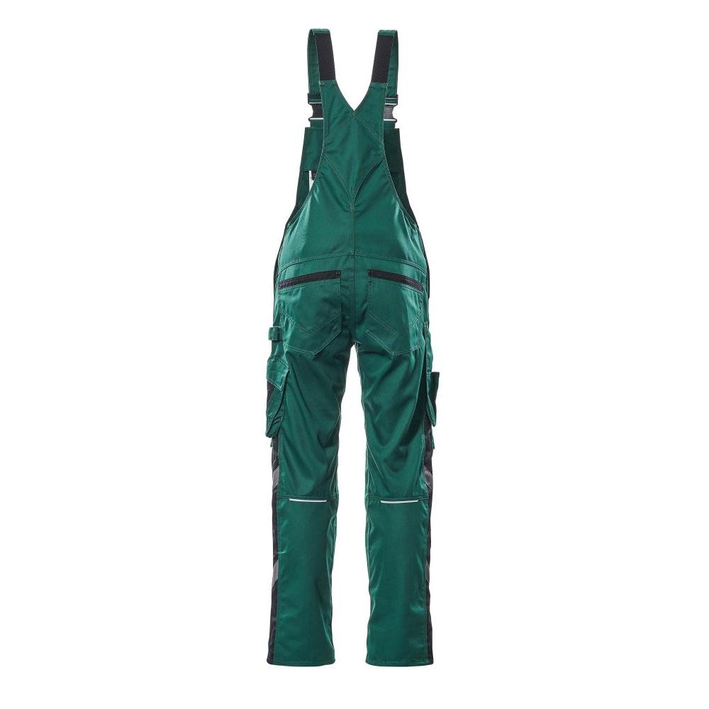 MASCOT® Augsburg byxbyxor, grön/svart