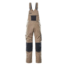 MASCOT® Augsburg byxbyxor, ljus khaki/svart