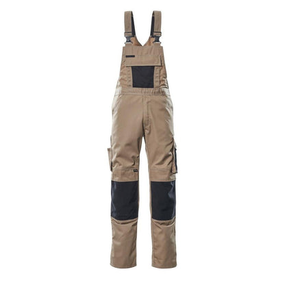 MASCOT® Augsburg byxbyxor, ljus khaki/svart