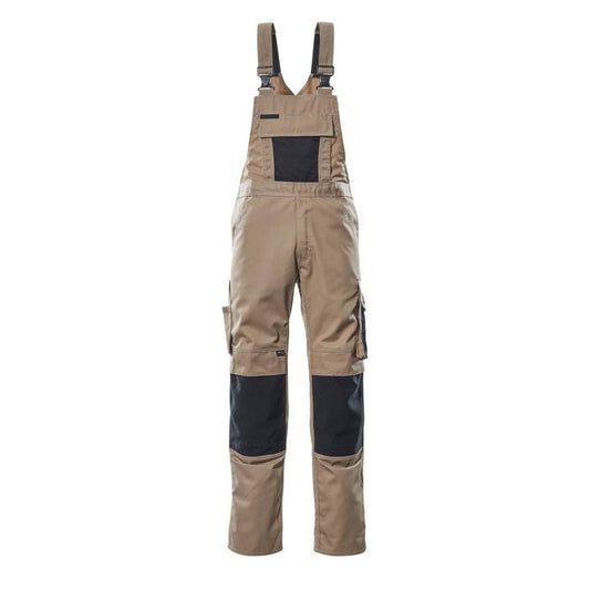 MASCOT® Augsburg byxbyxor, ljus khaki/svart