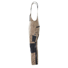 MASCOT® Augsburg byxbyxor, ljus khaki/svart
