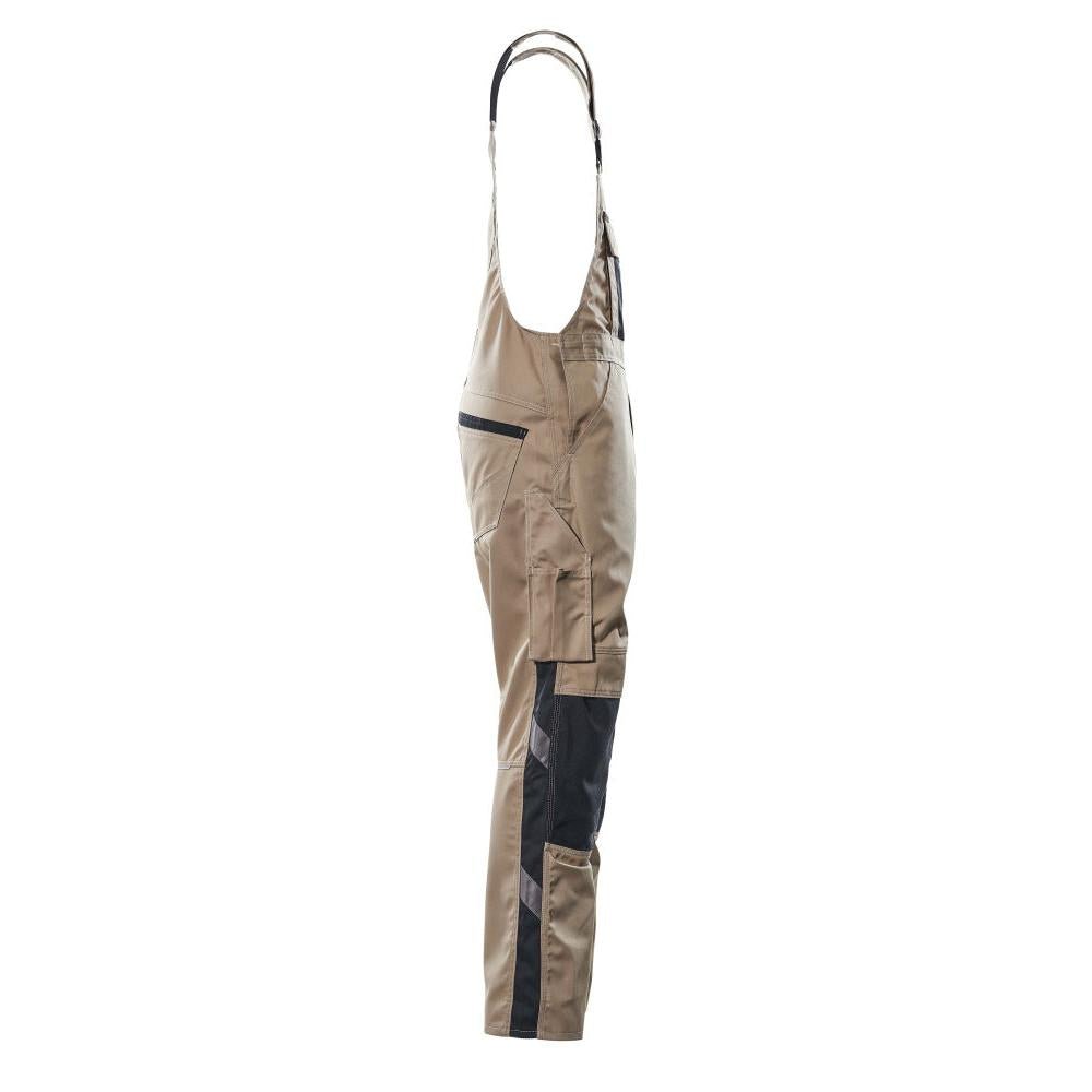 MASCOT® Augsburg byxbyxor, ljus khaki/svart