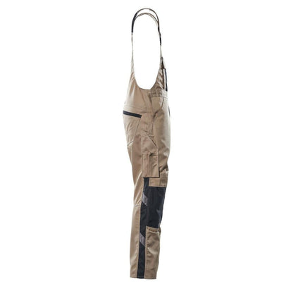 MASCOT® Augsburg byxbyxor, ljus khaki/svart