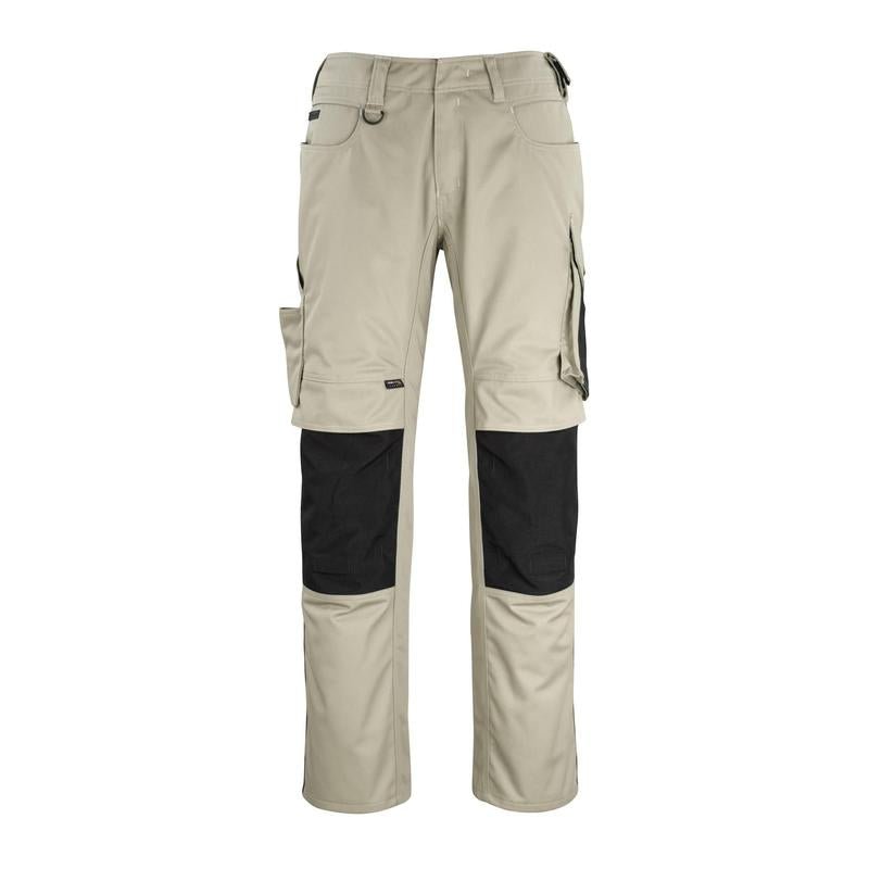 MASCOT® Erlangen byxa, ljus khaki/svart