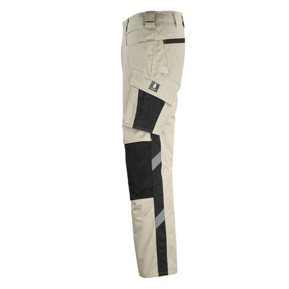 MASCOT® Erlangen byxa, ljus khaki/svart