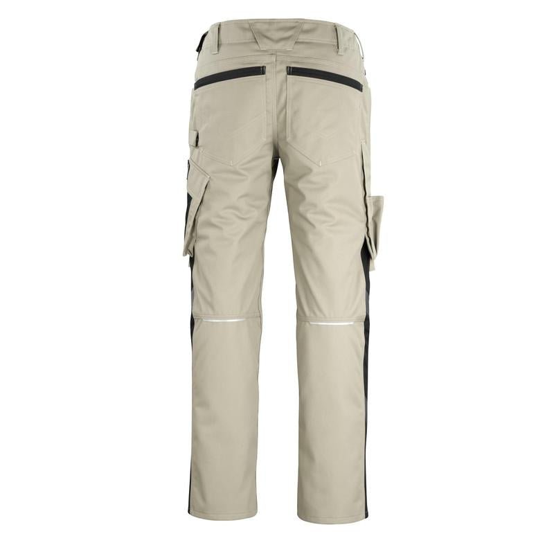 MASCOT® Erlangen byxa, ljus khaki/svart