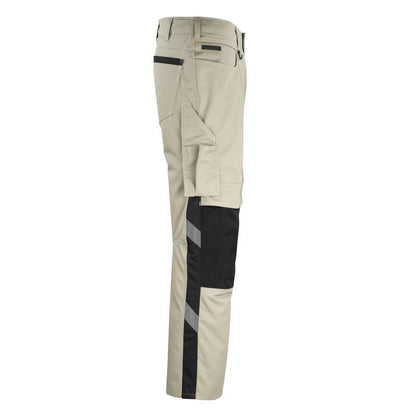 MASCOT® Erlangen byxa, ljus khaki/svart