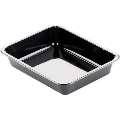 Den CPET-skålen 1 Svart CPET från Duni GmbH imponerar med en glänsande, reflekterande yta och lätt avrundade hörn - idealisk för gastronomi.