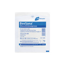 BeeSana® fleece slitskompress, steril, 4-faldig