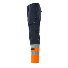 MASCOT® Patos byxor, marinblå/hi-vis orange
