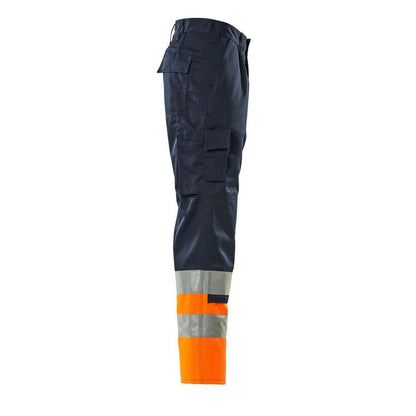 MASCOT® Patos byxor, marinblå/hi-vis orange