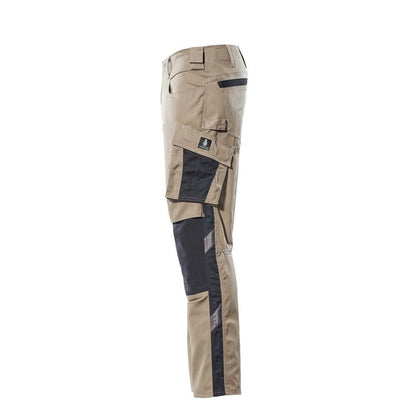 MASCOT® Mannheim byxa, ljus khaki/svart