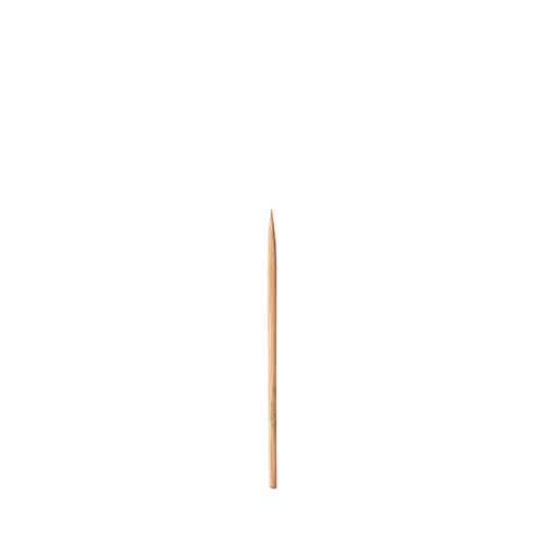 En PAPSTAR fingerfood-plockare "pure" (6,8 cm, enkelspetsig), idealisk för catering-evenemang, står upprätt mot en enkel vit bakgrund. Finns i 1000-pack hos PAPSTAR GmbH.