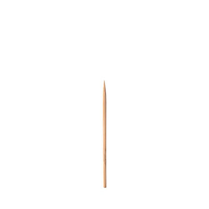En PAPSTAR fingerfood-plockare "pure" (6,8 cm, enkelspetsig), idealisk för catering-evenemang, står upprätt mot en enkel vit bakgrund. Finns i 1000-pack hos PAPSTAR GmbH.