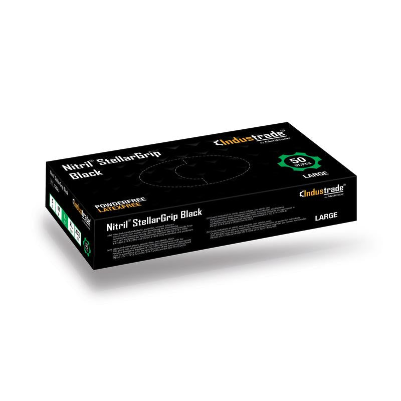 Nitril StellarGrip svart (50 st.)