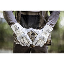 NITRAS SPLIT STAR 2, läderhandskar i kosplit, naturlig färg / grå, EN 388 bomull | Förpackning (12 par)