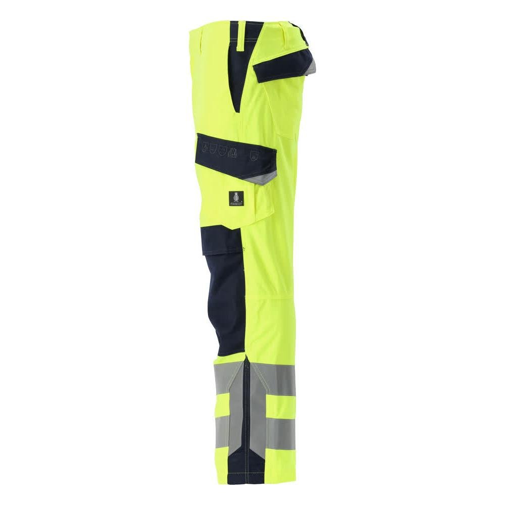 MASCOT® Arbon byxa Multisafe, hi-vis gul/svart-blå