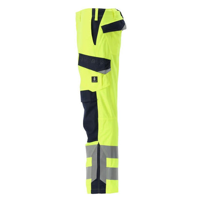 MASCOT® Arbon byxa Multisafe, hi-vis gul/svart-blå