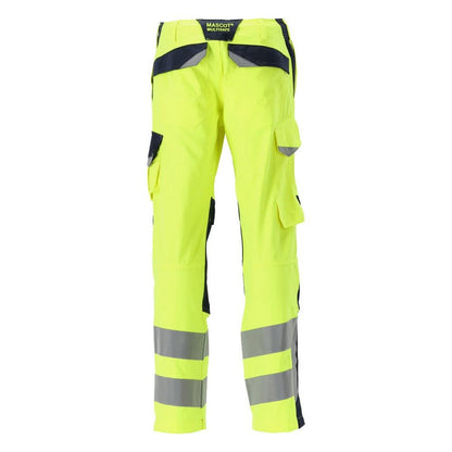 MASCOT® Arbon byxa Multisafe, hi-vis gul/svart-blå
