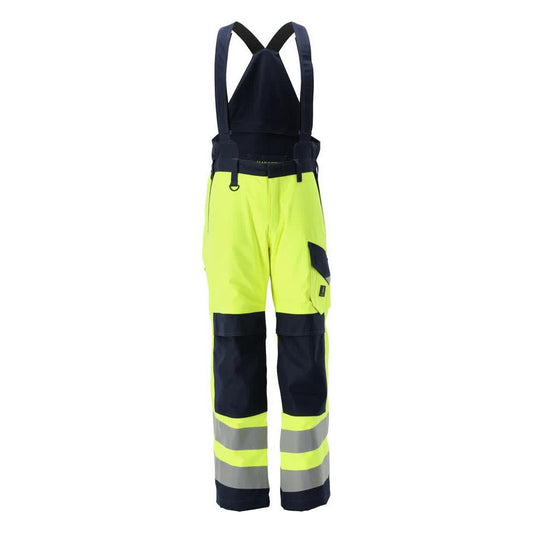 MASCOT® Renens vinterbyxa Multisafe, hi-vis gul/svart-blå