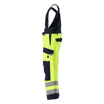 MASCOT® Renens vinterbyxa Multisafe, hi-vis gul/svart-blå