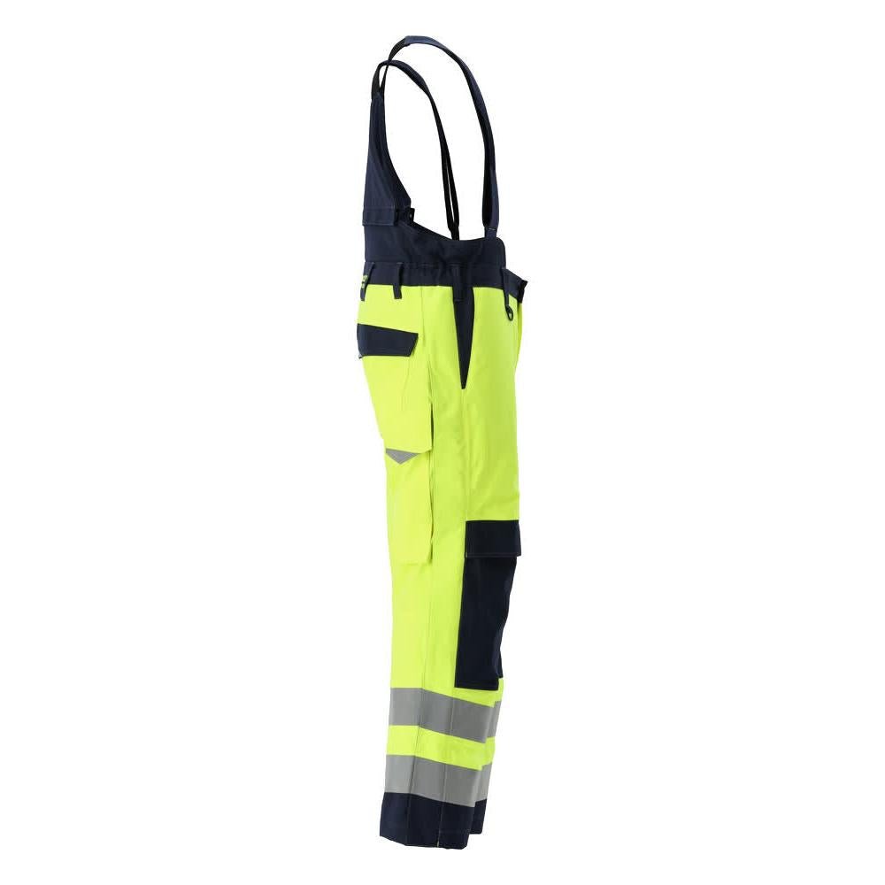 MASCOT® Renens vinterbyxa Multisafe, hi-vis gul/svart-blå