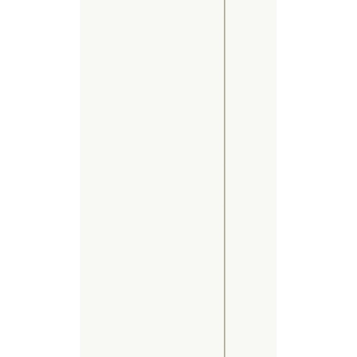 En mestadels vit bakgrund med en tunn, svag grå vertikal linje något till höger om mitten, som liknar den subtila vecken i Duni GmbH papperservetter 33x32 cm, 1-lager, vit - dispenserveck (750 servetter/förpackning). Andra kännetecken är inte synliga.