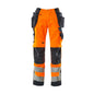 MASCOT® Wigan hantverksbyxa, hi-vis orange/svart-blå
