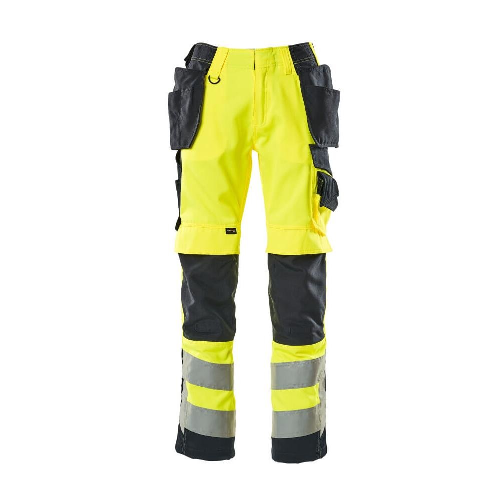 MASCOT® Wigan hantverksbyxa, hi-vis gul/svart-blå