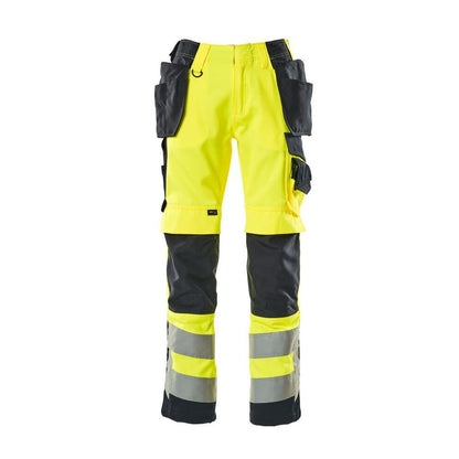 MASCOT® Wigan hantverksbyxa, hi-vis gul/svart-blå