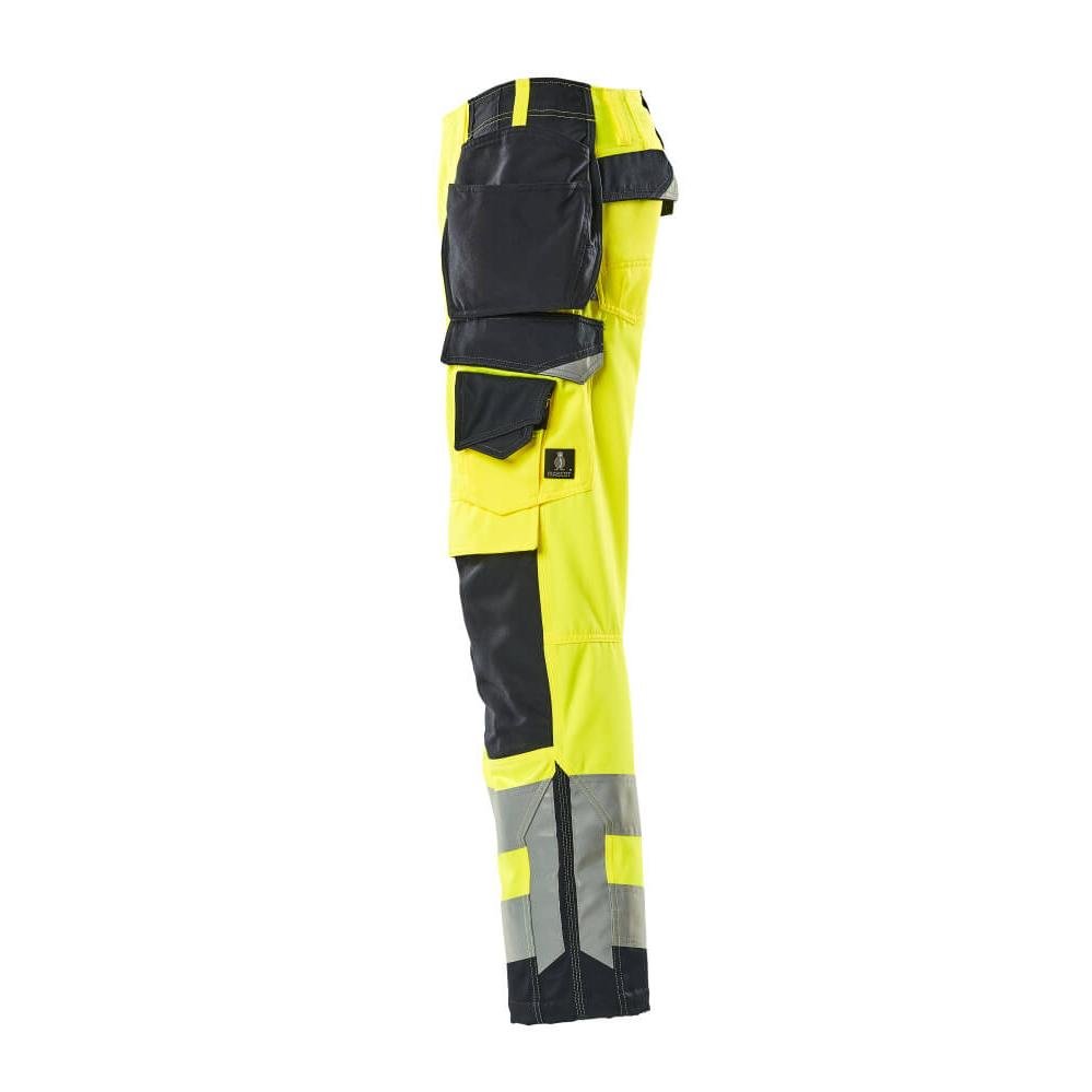 MASCOT® Wigan hantverksbyxa, hi-vis gul/svart-blå