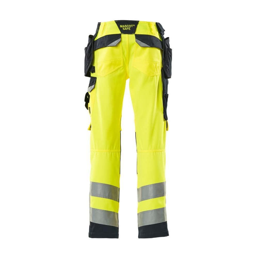 MASCOT® Wigan hantverksbyxa, hi-vis gul/svart-blå