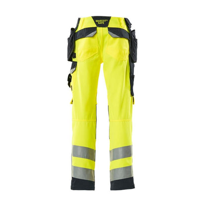 MASCOT® Wigan hantverksbyxa, hi-vis gul/svart-blå