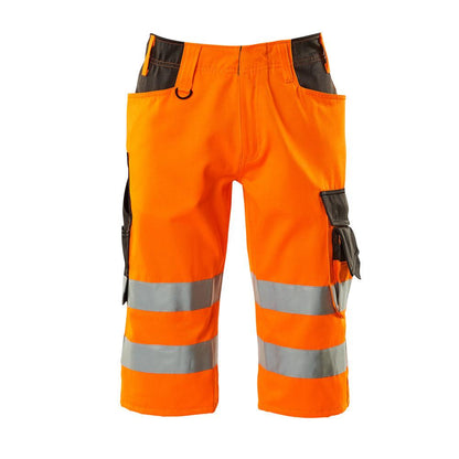 MASCOT® Luton trekvarts byxa, hi-vis orange/mörk antracit