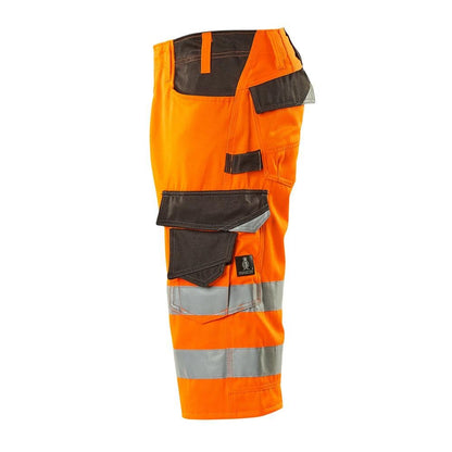 MASCOT® Luton trekvarts byxa, hi-vis orange/mörk antracit
