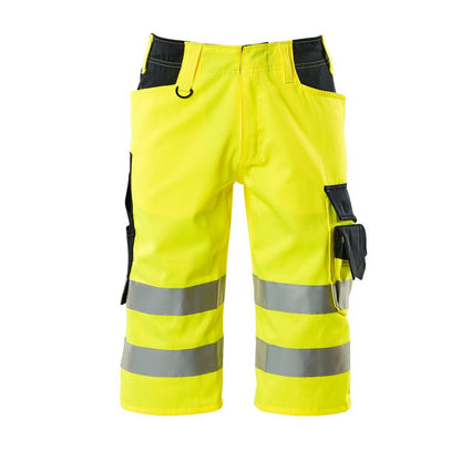 MASCOT® Luton trekvartsbyxa, hi-vis gul/svart-blå