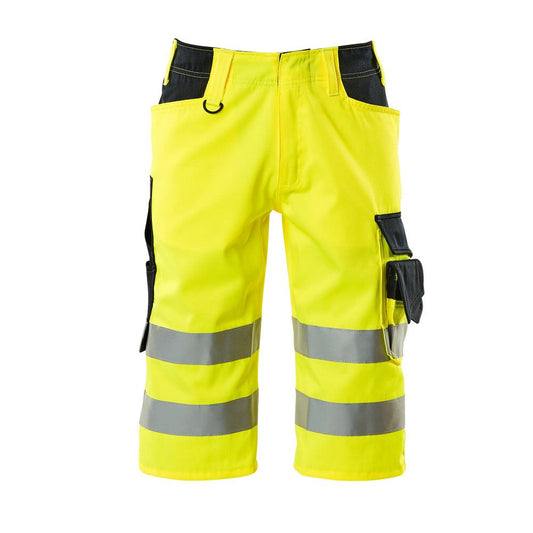 MASCOT® Luton trekvartsbyxa, hi-vis gul/svart-blå