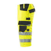 MASCOT® Luton trekvartsbyxa, hi-vis gul/svart-blå