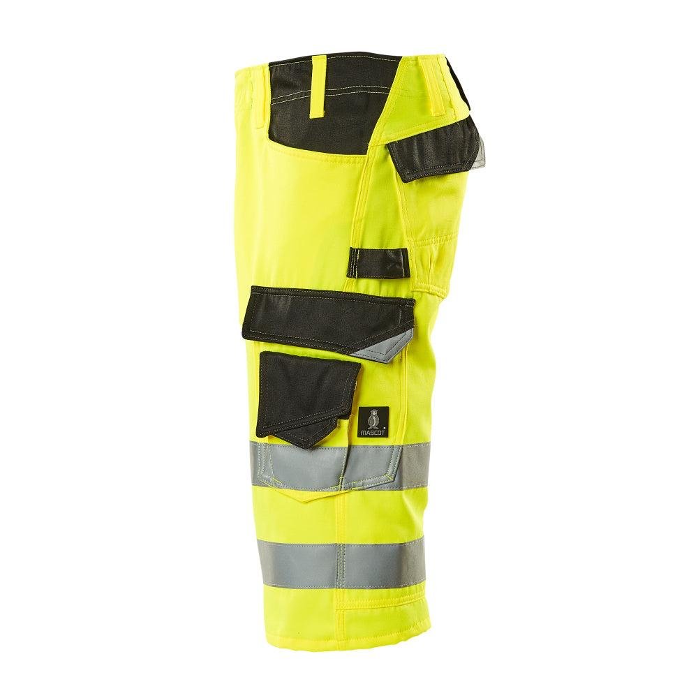 MASCOT® Luton trekvartsbyxa, hi-vis gul/svart