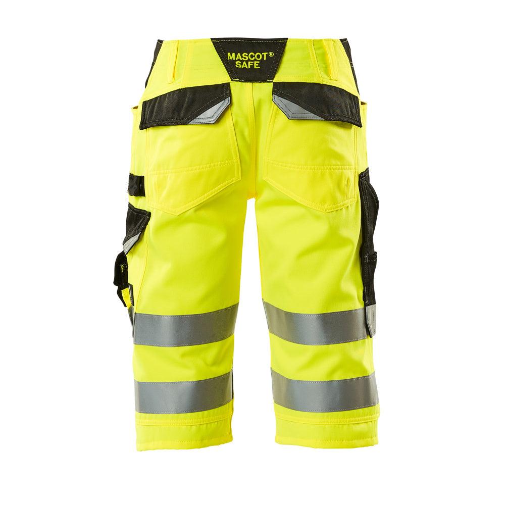 MASCOT® Luton trekvartsbyxa, hi-vis gul/svart